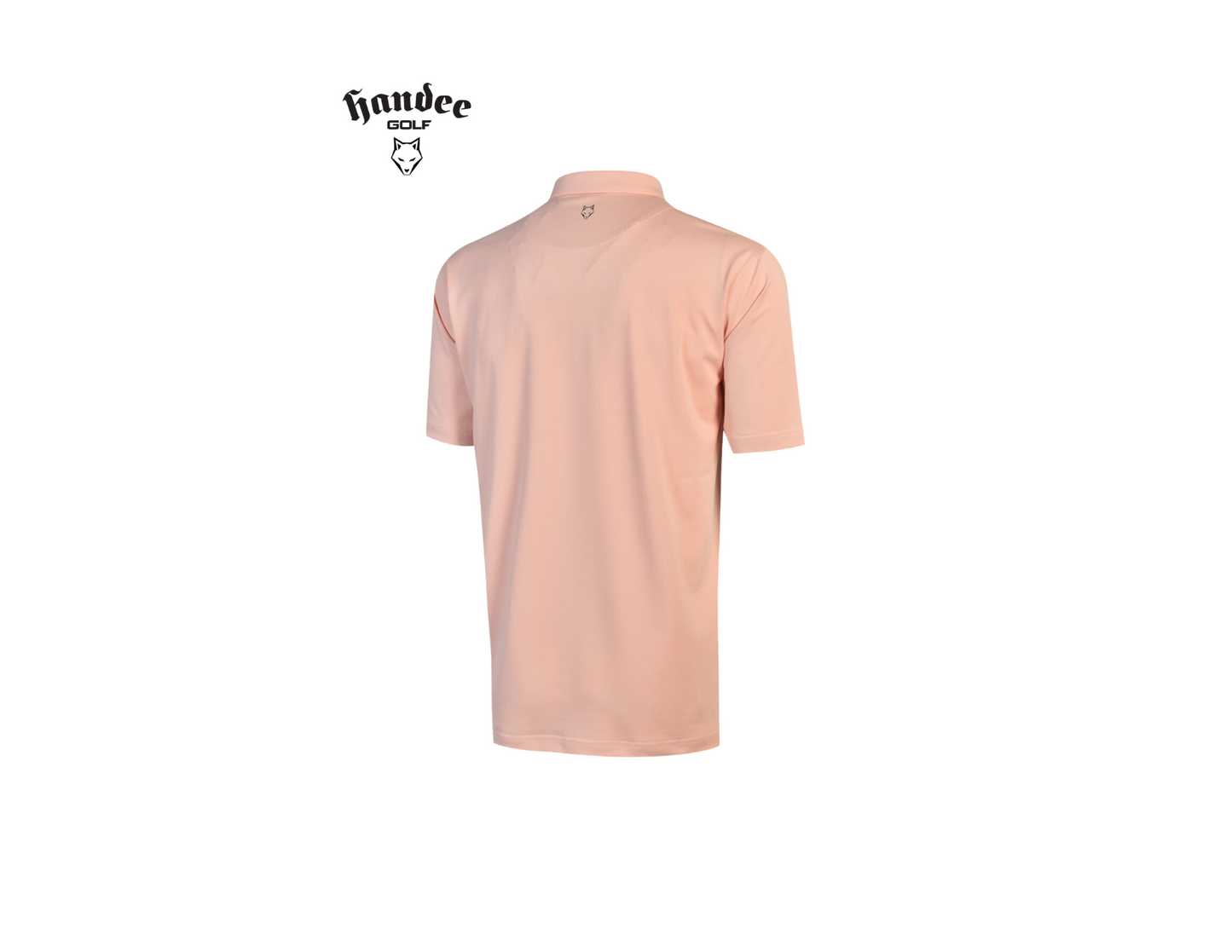 Men Classic Stretch Pique Knit Golf Shirt - Pink