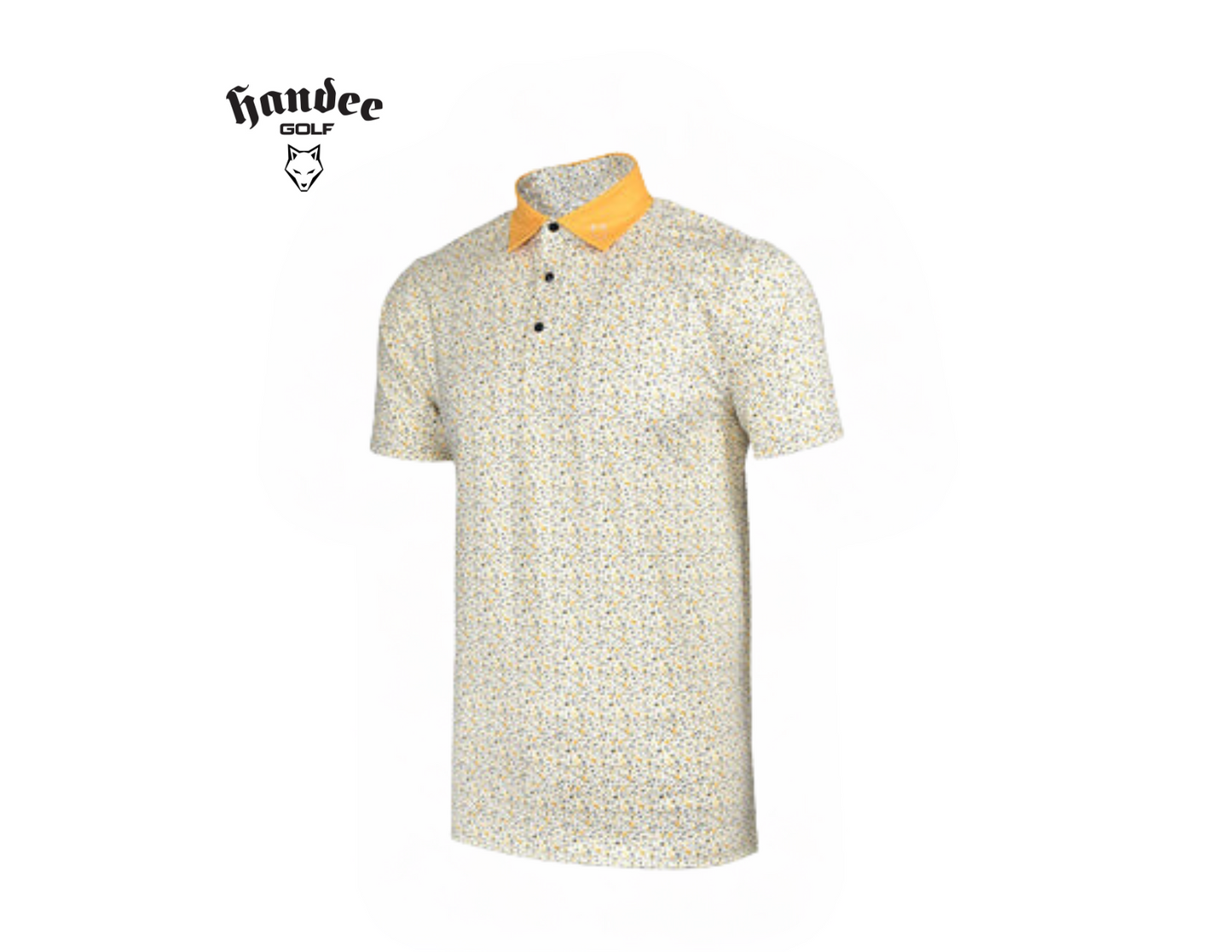 Men Terrazzo Print Golf Shirt