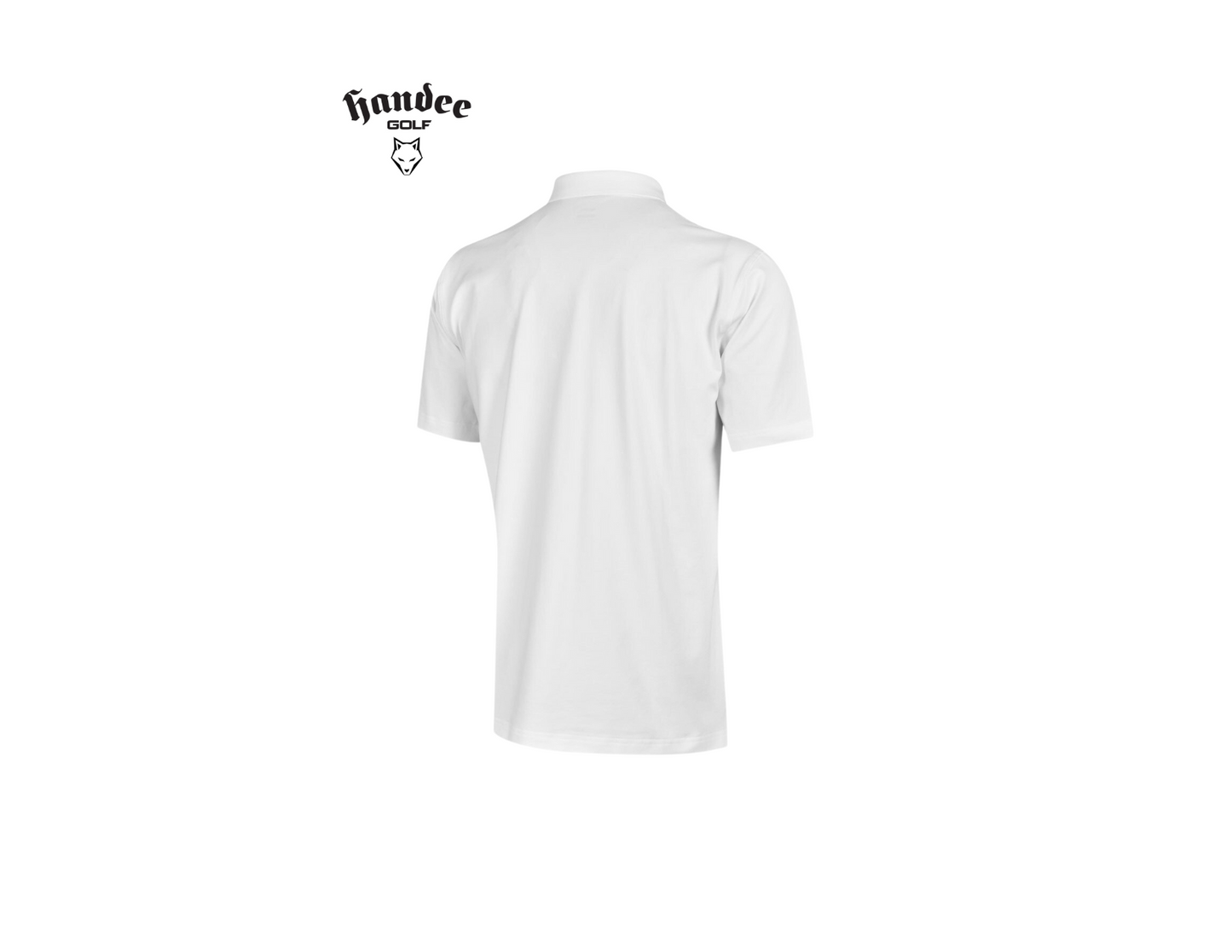 Men Classic Stretch Pique Golf Shirt - White