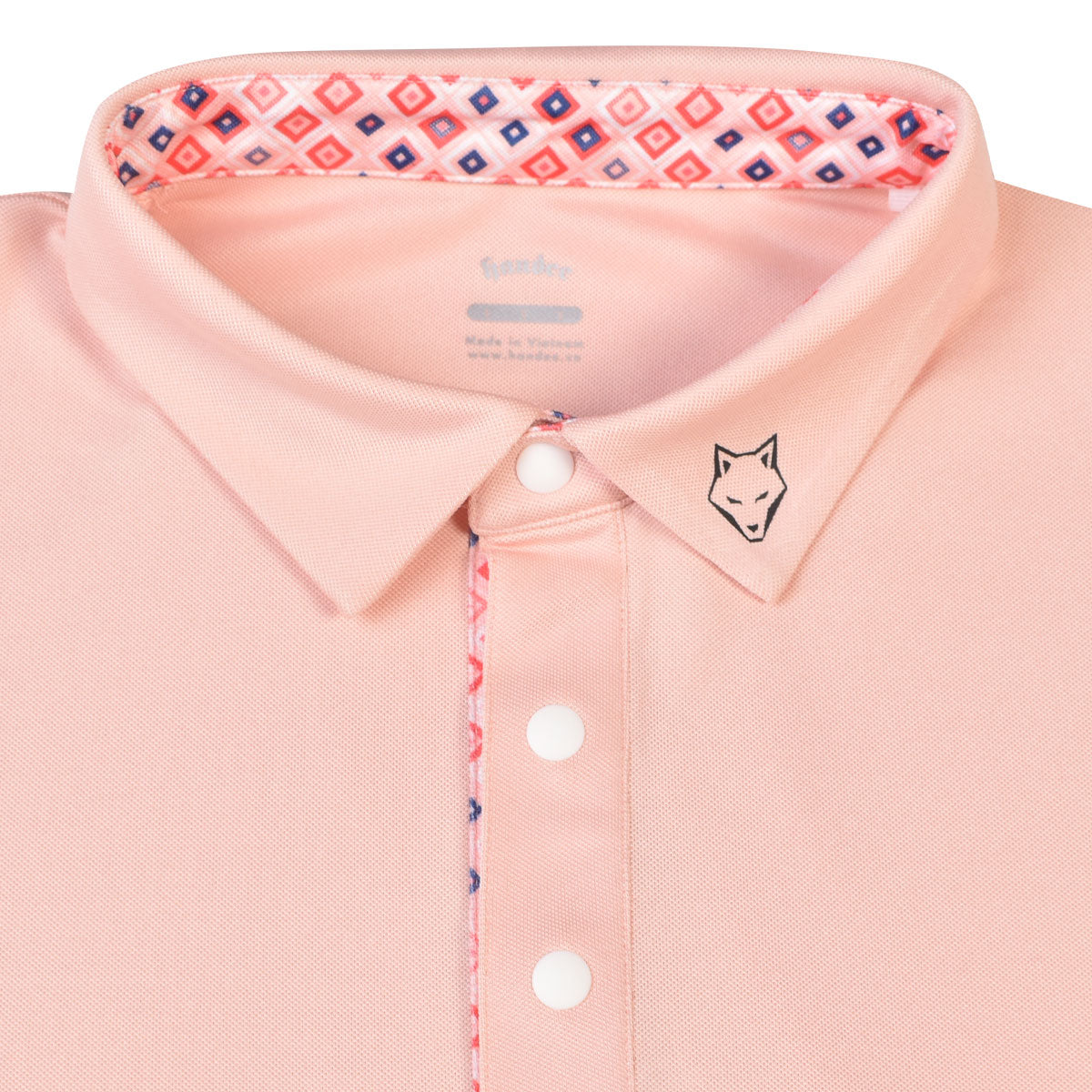 Men Classic Stretch Pique Knit Golf Shirt - Pink