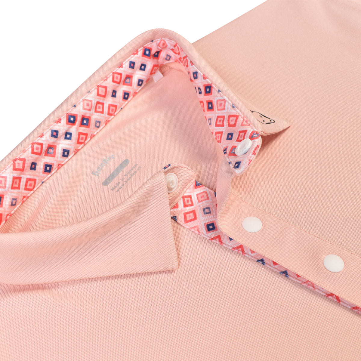 Men Classic Stretch Pique Knit Golf Shirt - Pink