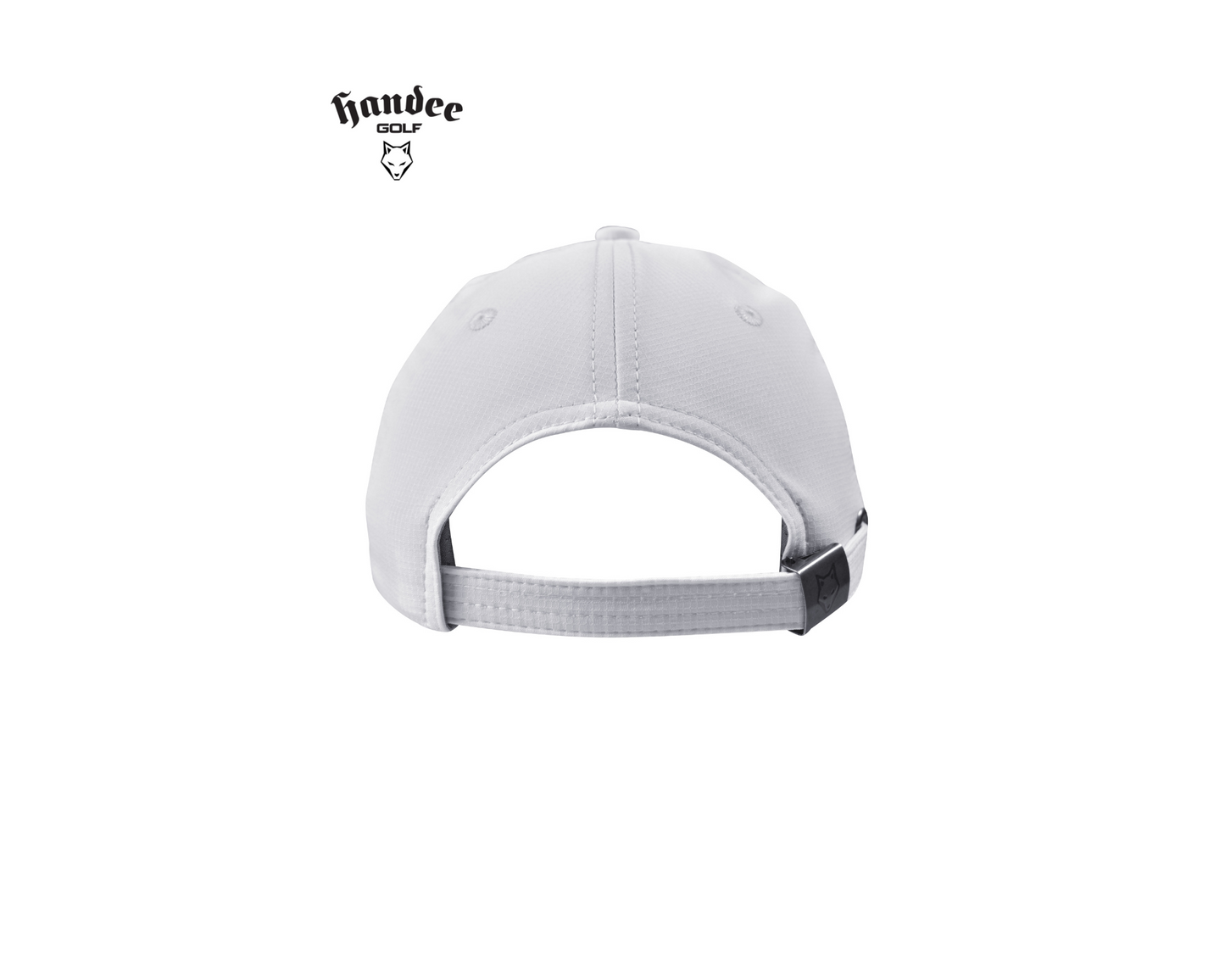 Laser Cut Wolf Golf Cap - White