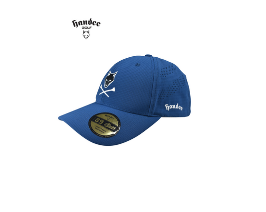 Laser Cut Wolf Golf Cap - Blue