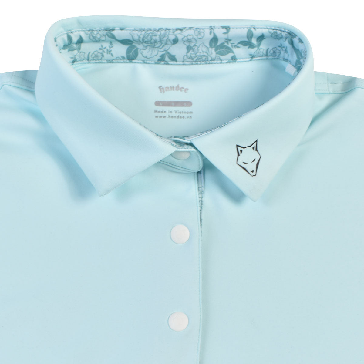 Women Floral Long Sleeve Golf Shirt - Mint