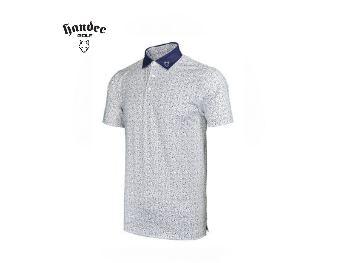 Men Terrazzo Print Golf Shirt