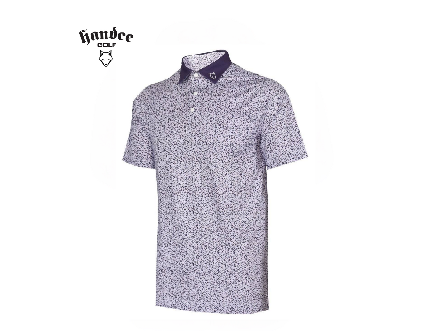 Men Terrazzo Print Golf Shirt