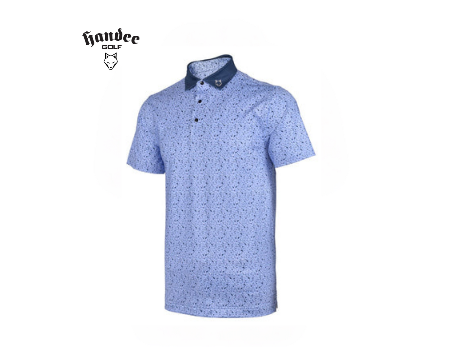 Men Terrazzo Print Golf Shirt