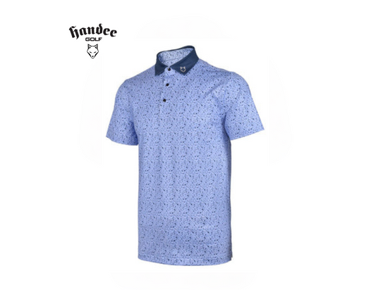 Men Terrazzo Print Golf Shirt