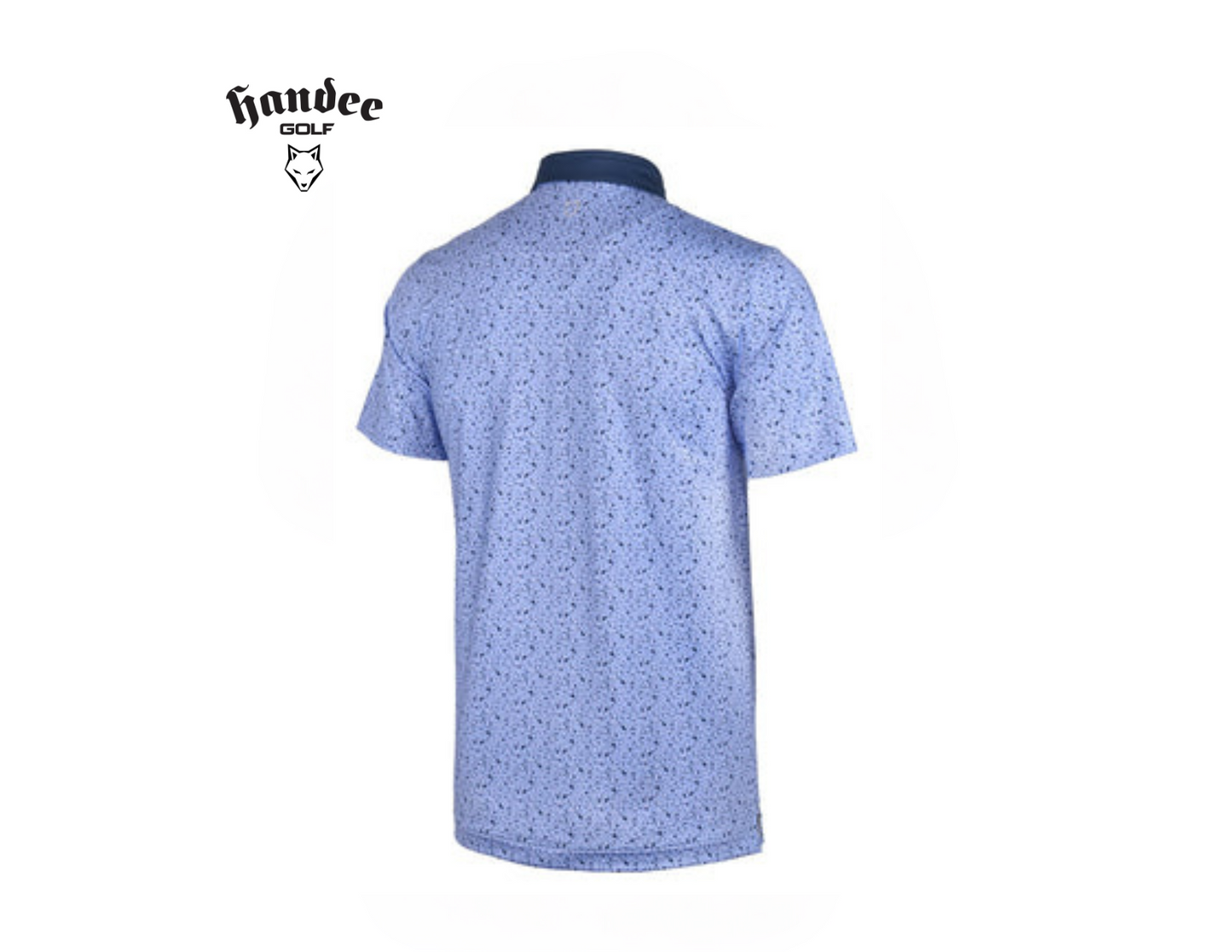 Men Terrazzo Print Golf Shirt