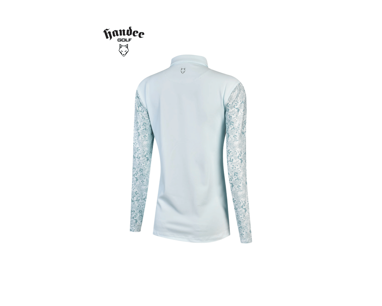 Women Floral Long Sleeve Golf Shirt - Mint