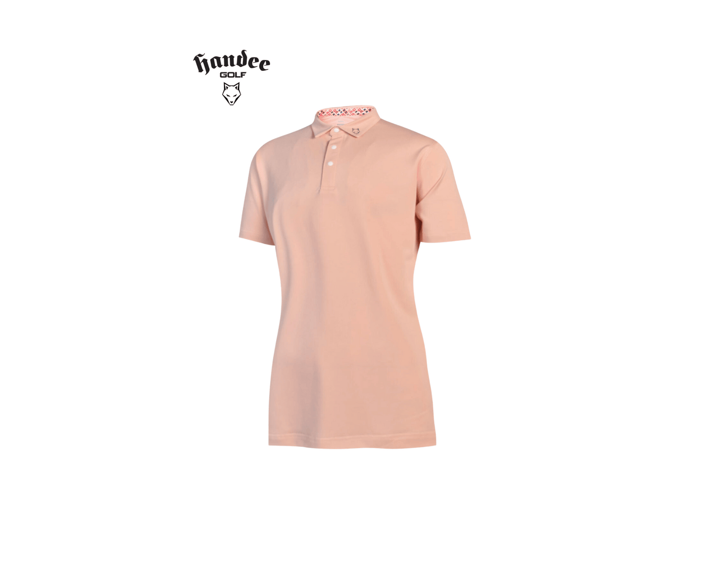 Women Short Sleeve Pique Knit Golf Shirt - Pink