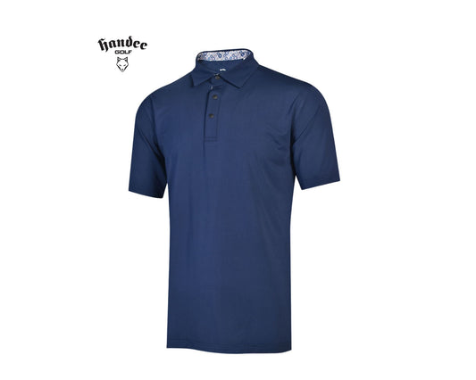 Men Classic Short Sleeve Polo - Navy